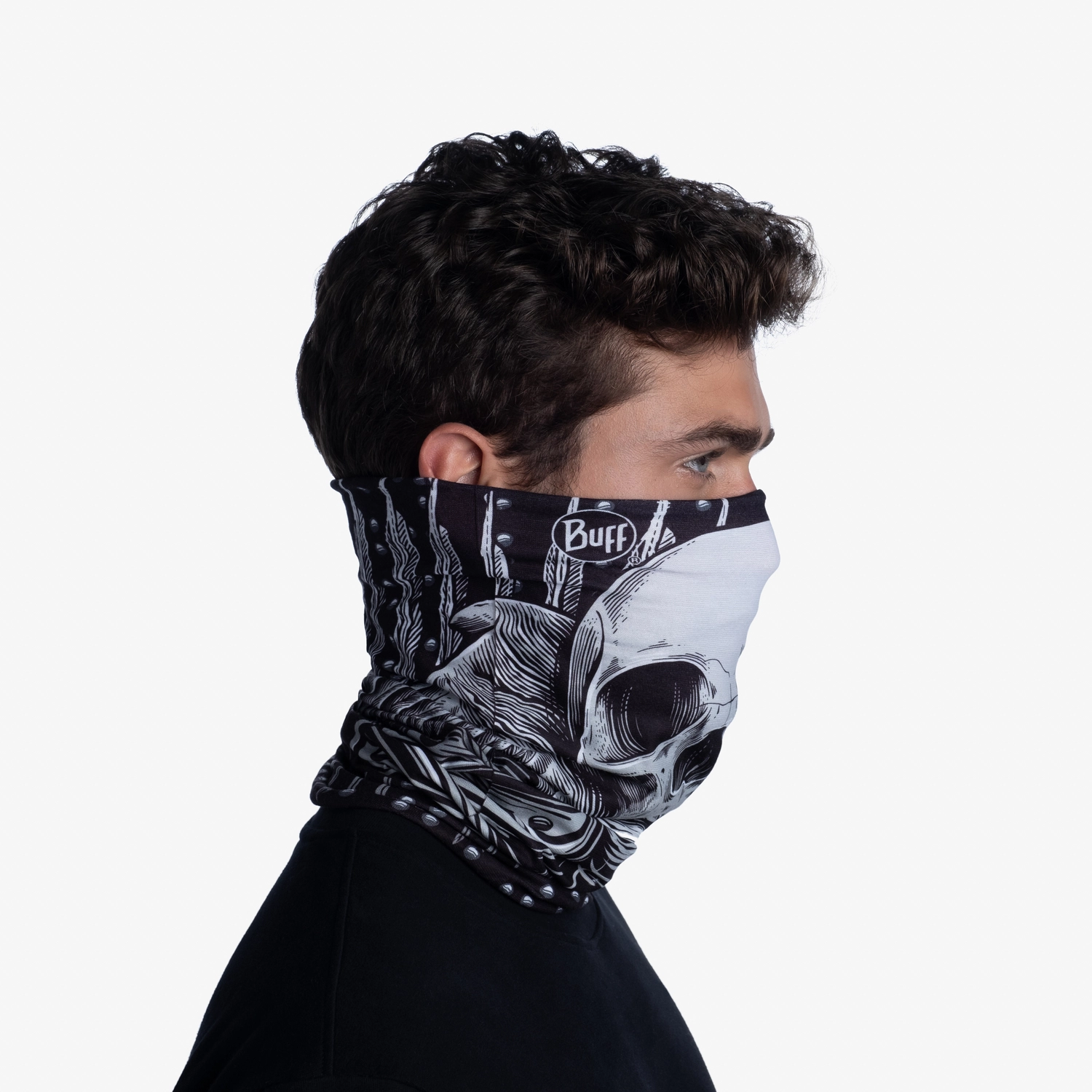 Bandana Buff Original n-tribe black original ecostretch adulti n tribe black 096085 - motocross, enduro, ATV