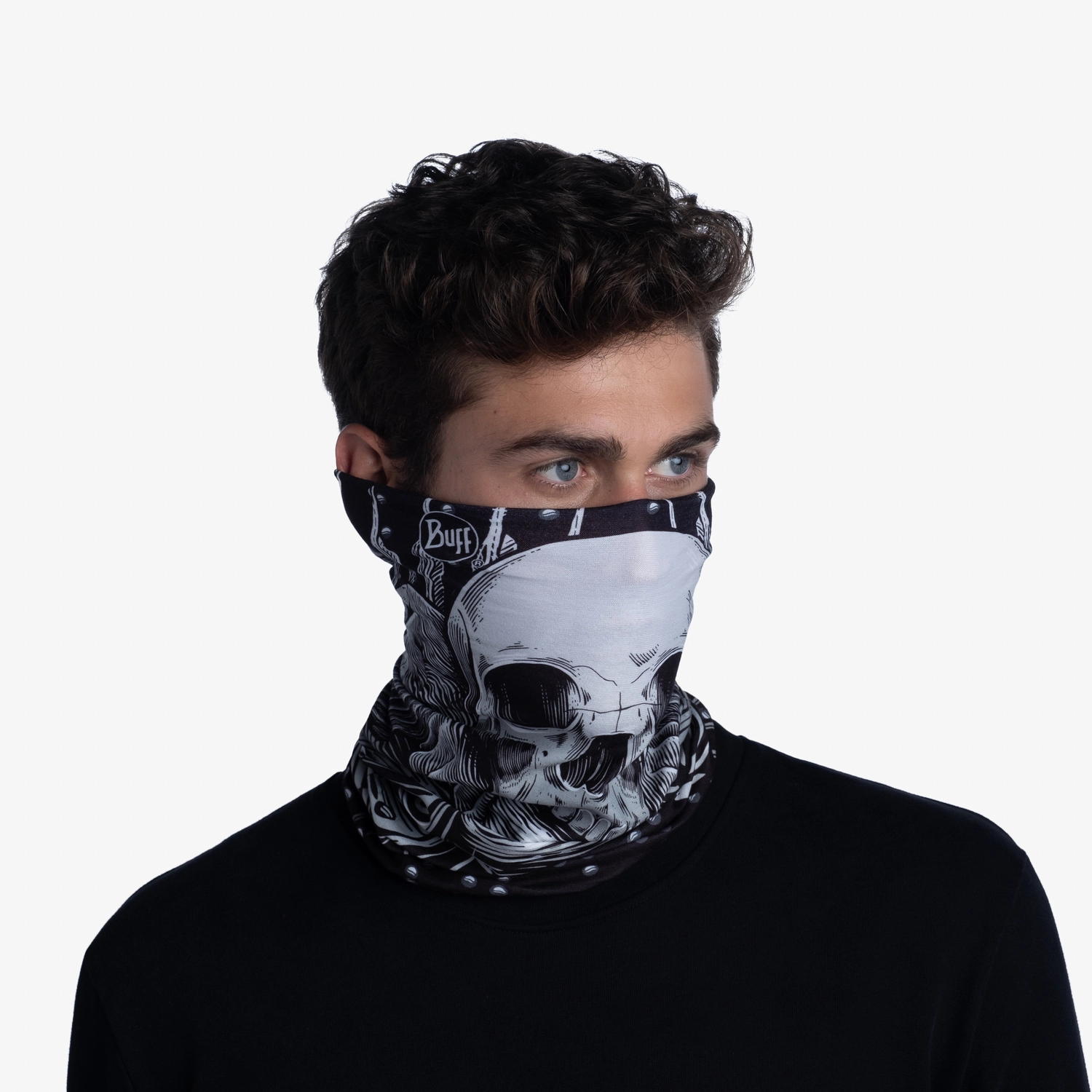 Bandana Buff Original n-tribe black original ecostretch adulti n tribe black 812710 - motocross, enduro, ATV