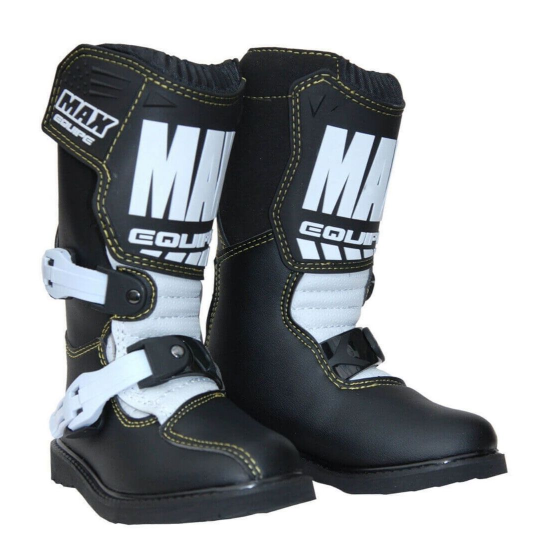 Cizme Motocross Copii piele 100 Wulfsport MAXX EQUIPE - motocross, enduro, ATV