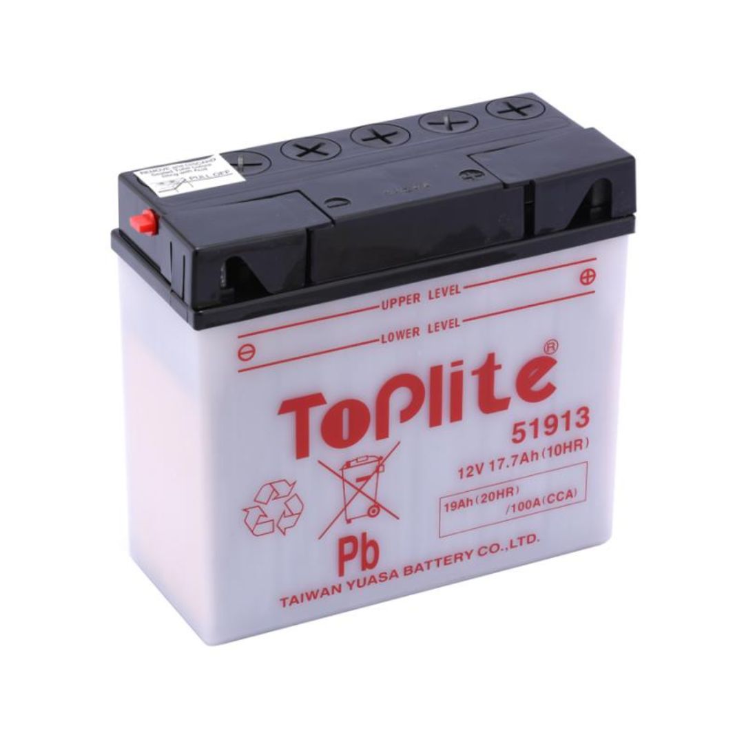 TOPLITE YUASA BMW 51913 19AH CU INTR. NU INCL. ACID - motocross, enduro, ATV