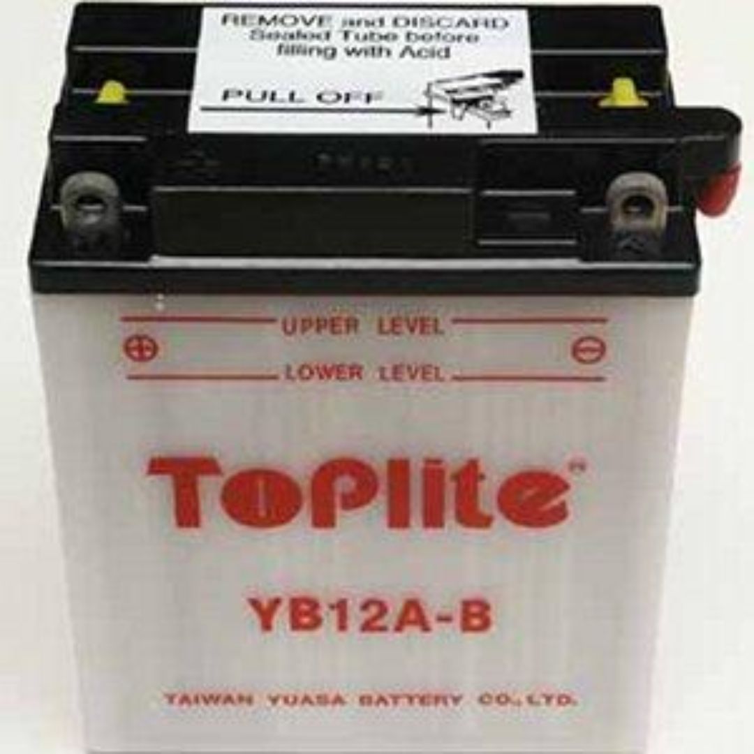 TOPLITE YUASA YB12A B CU INTR. NU INCL. ACID - motocross, enduro, ATV