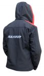 RedSoftShellHoodedJacketBackW - motocross, enduro, ATV