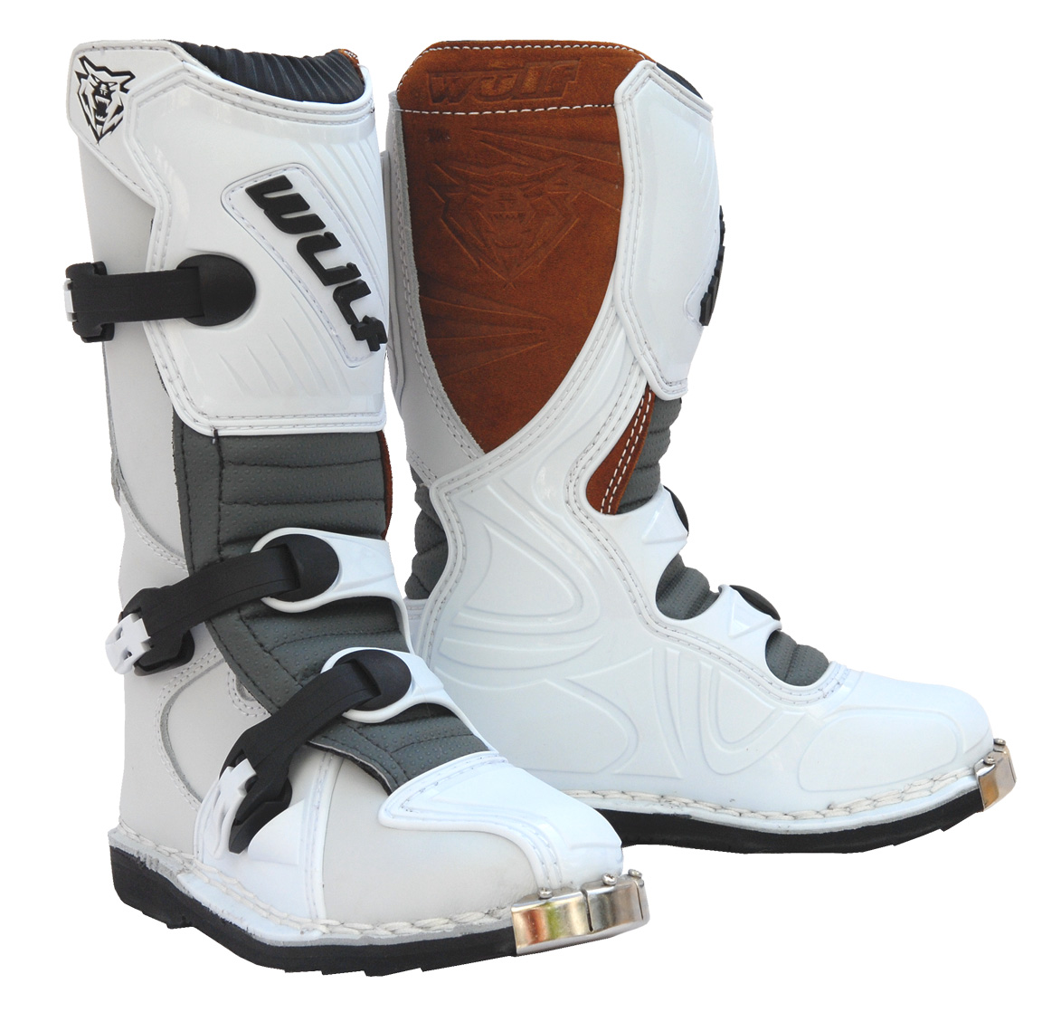Cizme motocross copii Wulfsport LA cubwhitebootsew - motocross, enduro, ATV