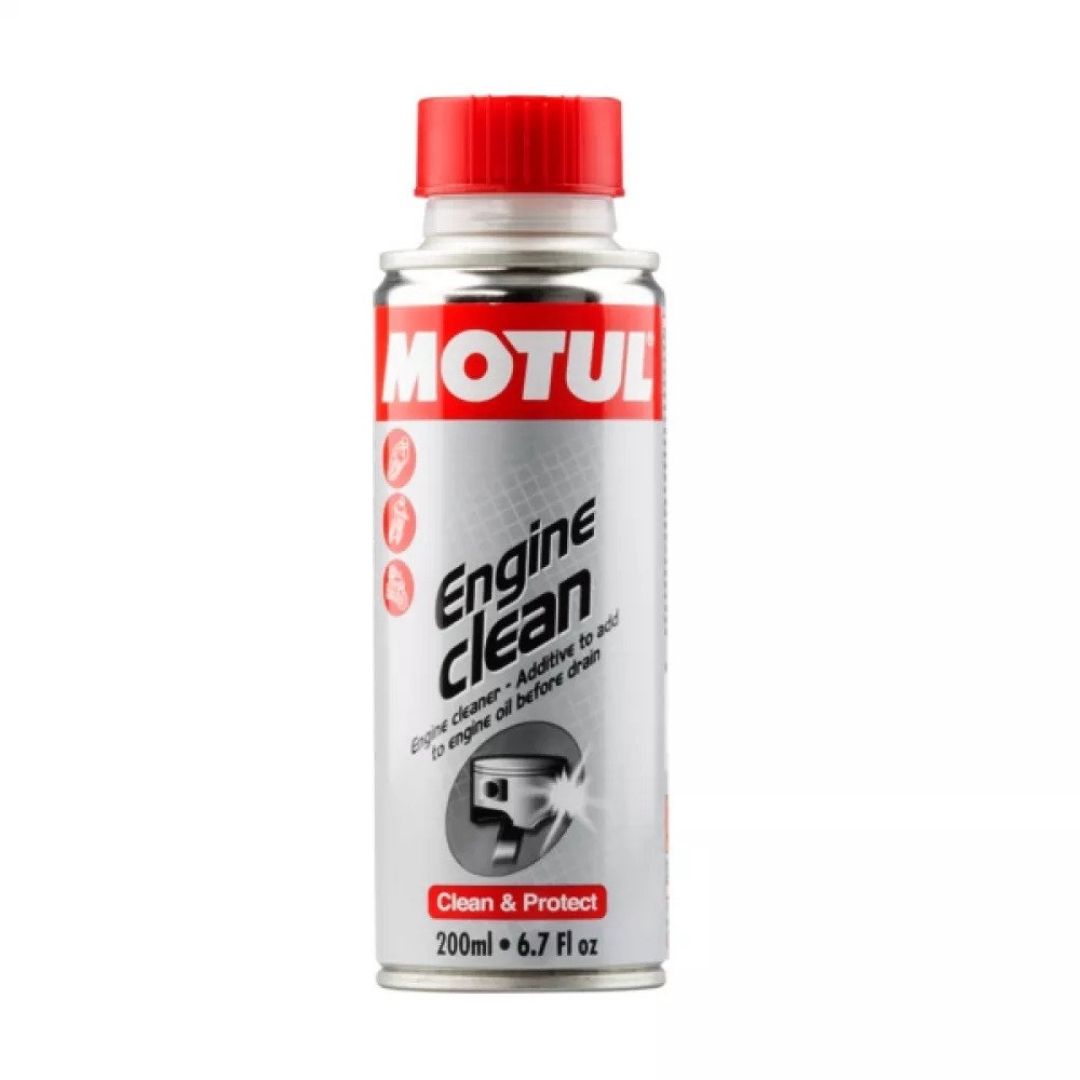 MOTUL ENGINE CLEAN MOTO 200ML ADITIV ULEI 15min inainte de schimbul de ulei2 - motocross, enduro, ATV