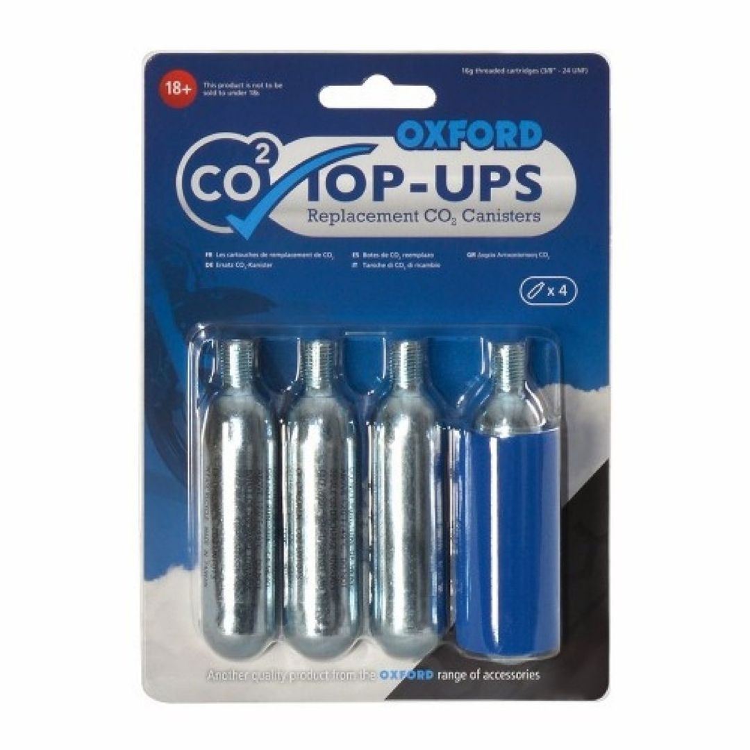 OXFORD CO2 TOP UPS 4 PACK - motocross, enduro, ATV