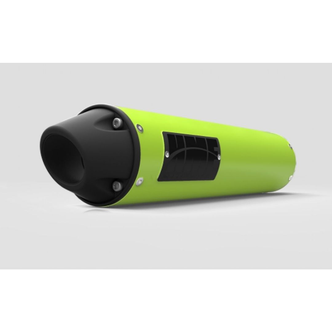 TOBA SPORT CAN AM OUTLANDER MAX XMR SINGLE SLIP ON VENOM GREEN - motocross, enduro, ATV