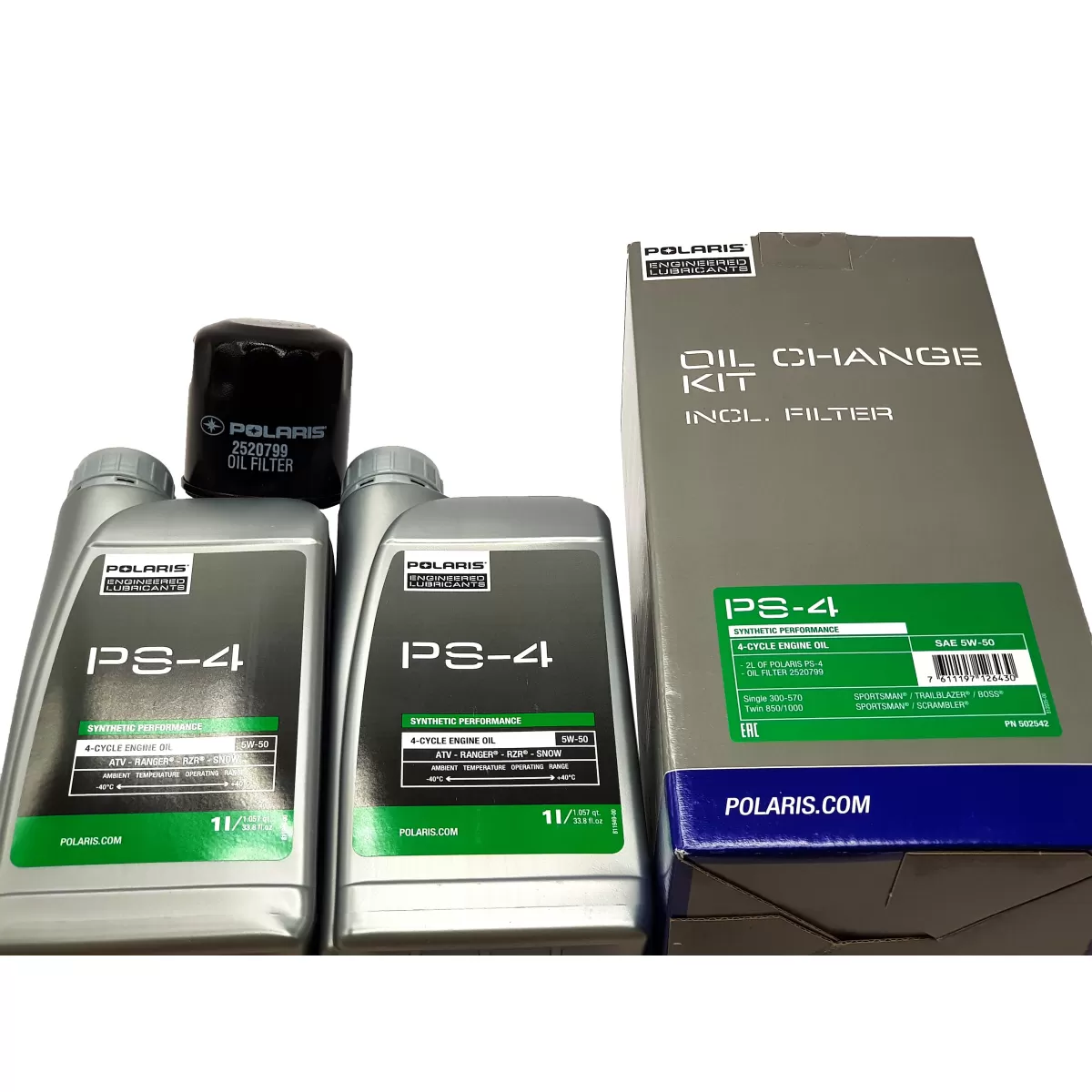 kit revizie ulei motor ps 4 sae 5w50 polaris filtru 2540086 - motocross, enduro, ATV