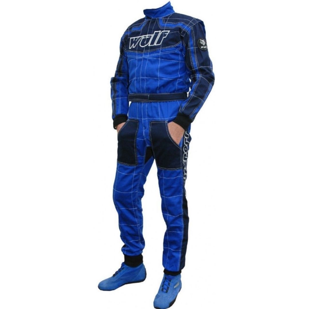 Costum ignifug ATV enduro Wulfsport Proban Racing cu certificat ISO Albastru - motocross, enduro, ATV