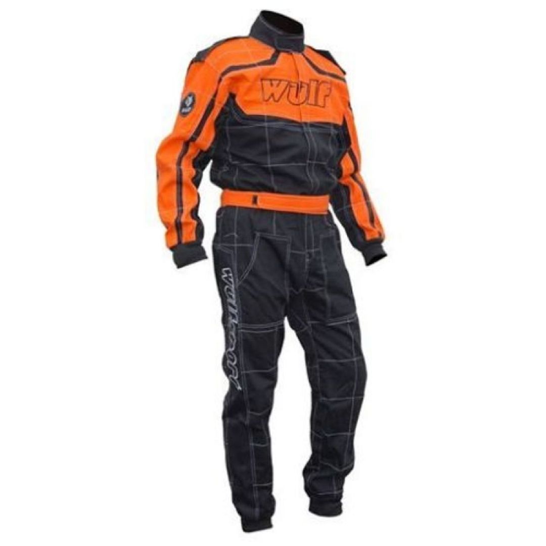 Costum ignifug ATV enduro Wulfsport Proban Racing cu certificat ISO Portocaliu - motocross, enduro, ATV