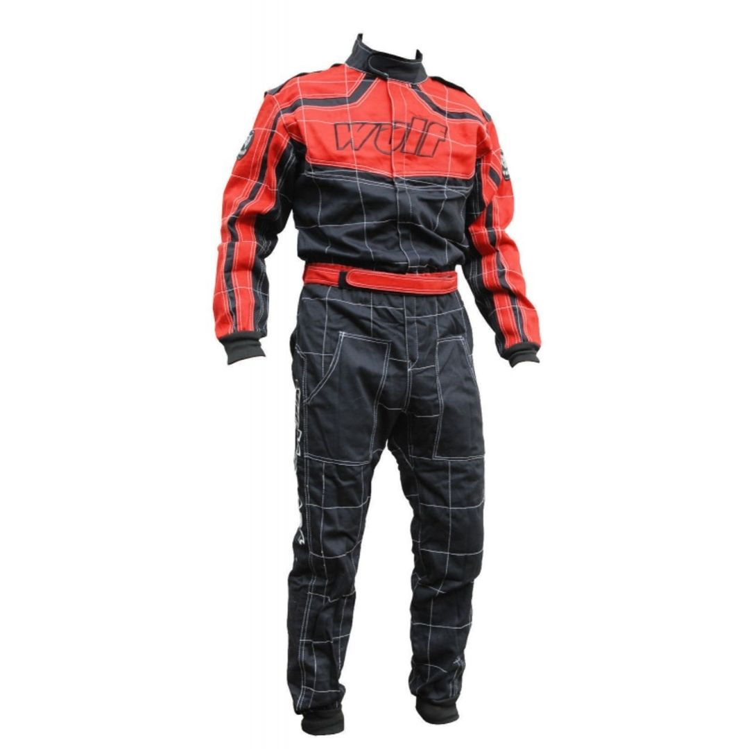 Costum ignifug ATV enduro Wulfsport Proban Racing cu certificat ISO Rosu - motocross, enduro, ATV