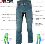 Blugi moto Bos premium ARAMID Protectii incluse Prado black 5 - motocross, enduro, ATV Blugi Moto Prado BOS Premium ARAMID