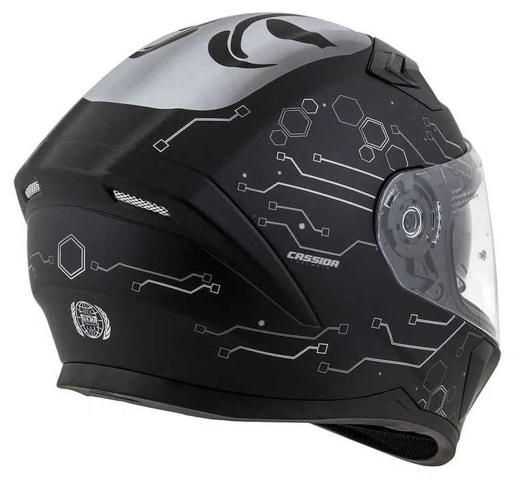 Cască Moto integrală 3.0 HACK VISION Cassida + vizieră fumurie inclus casca moto integrala 3 0 hack vision cassida viziera fumurie inclus 5 - motocross, enduro, ATV