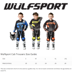 Costum cross atv enduro Corsair Wulfsport 2 - motocross, enduro, ATV Wulfsport Cub Matrix Trouser Size Guide 600x600 1 - motocross, enduro, ATV