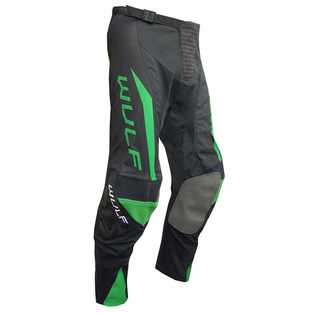 PANTALONI MOTOCROSS ATV LINEAR WULFSPORT ADULTI 6 - motocross, enduro, ATV Wulfsport Linear Motocross Trousers Green 1 - motocross, enduro, ATV