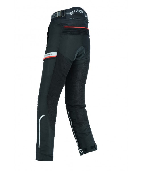 PANTALONI MOTO ATV BOS SOUL 7066 blk side back - motocross, enduro, ATV