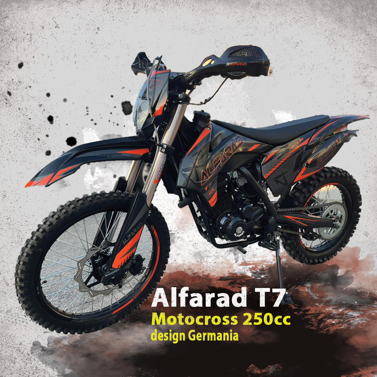 Moto Cross BEMI 250cc Dirtbike ALFA 21/18" T7 Design made in Germany 4 - motocross, enduro, ATV Moto-Cross-BEMI-250cc Dirtbike ALFA 21-18-T7 Design Made In Germany