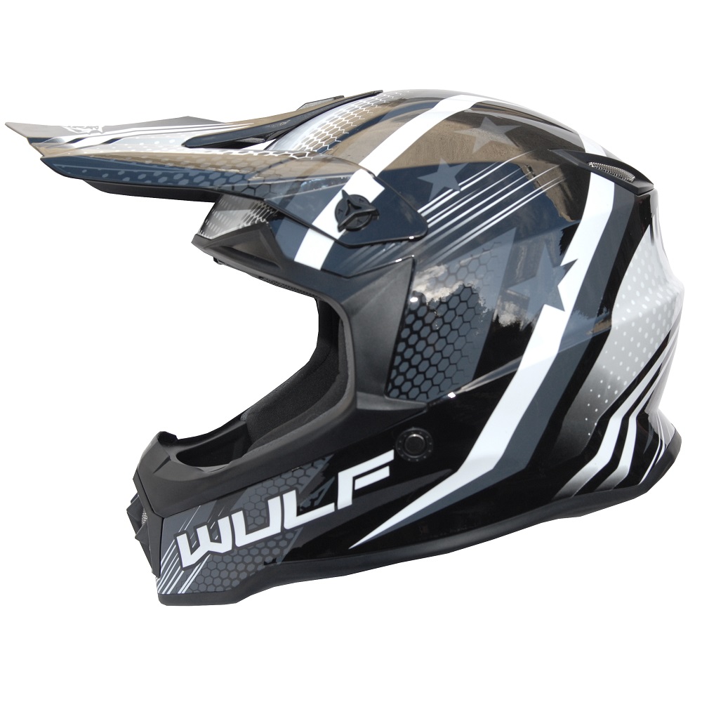 Wulfsport Cub Iconic Motocross Helmet Black 1 - motocross, enduro, ATV