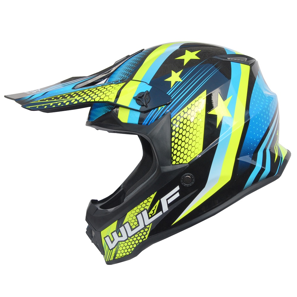 Wulfsport Cub Iconic Motocross Helmet Yellow 1 - motocross, enduro, ATV