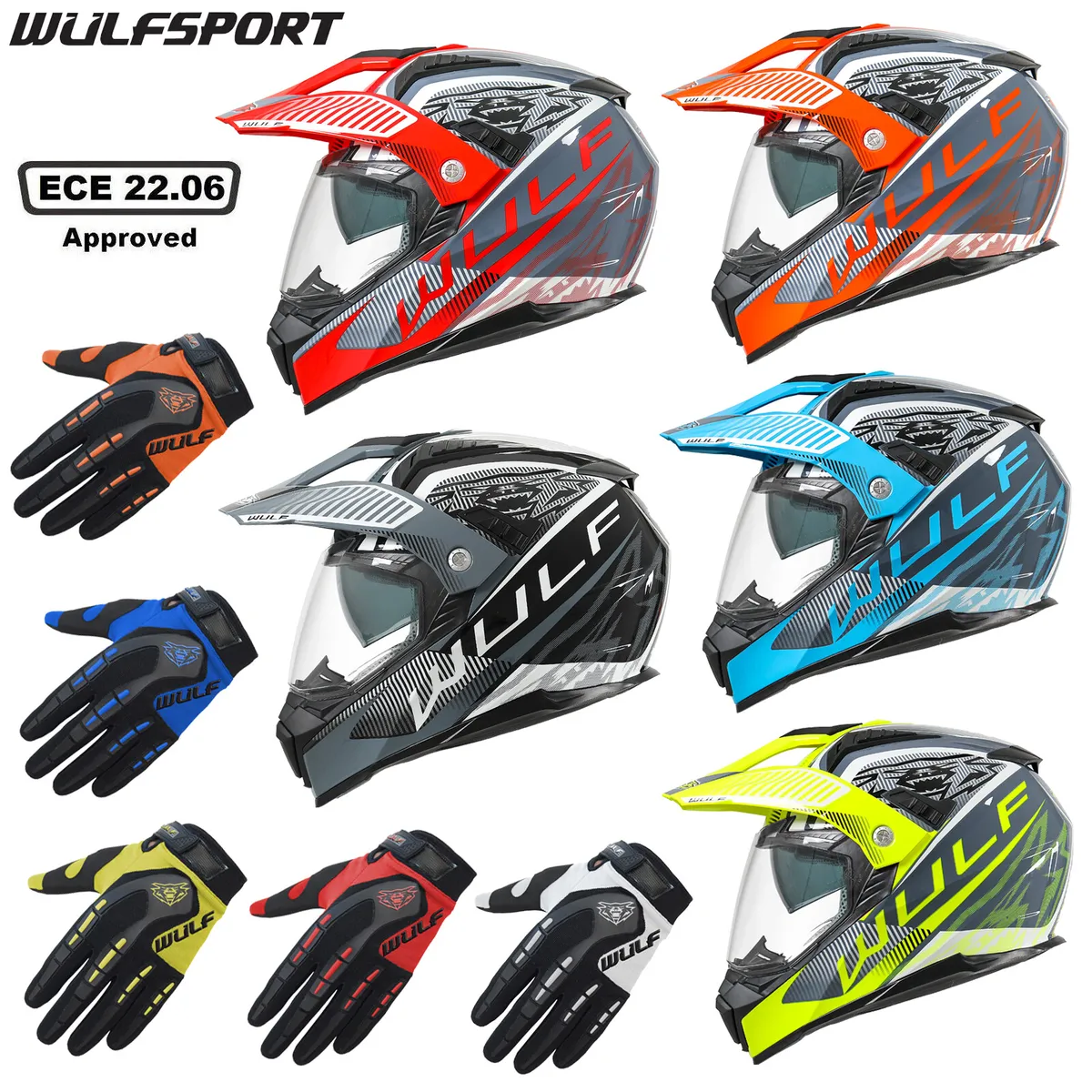 Casca moto ATV TOURING Wulf Optima Helmet 2 - motocross, enduro, ATV s l1200 - motocross, enduro, ATV