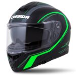 Cască Integrală CASSIDA GT 2.0 Reptyl (negru/verde/alb, folie Pinlock inclusă) 1 - motocross, enduro, ATV Casca Integrala Cassida