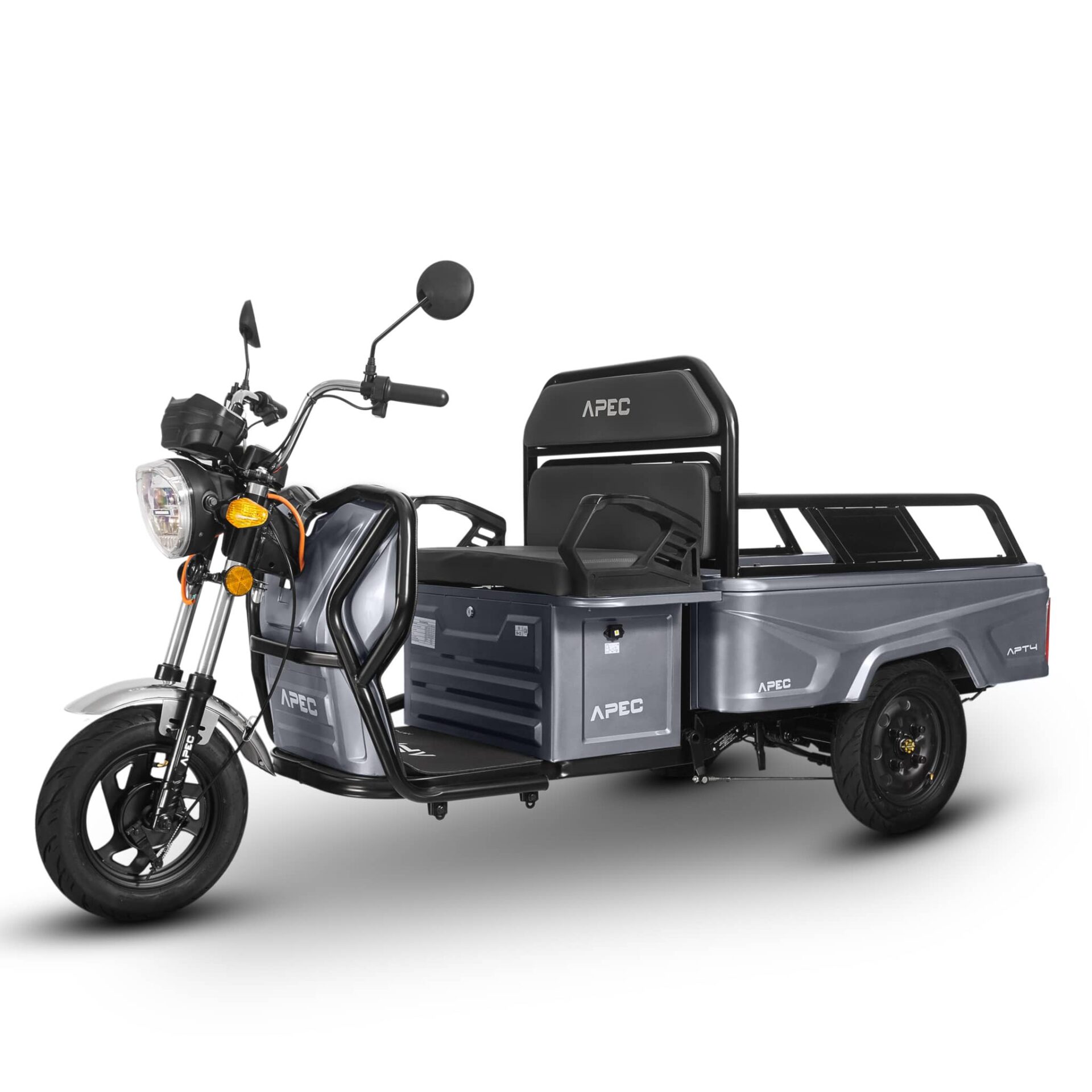 Triciclu Electric Voltarom, APT4, Fara Permis, viteza maxima 25 km pe ora, 1000W, autonomie pana la 41 km 13 - motocross, enduro, ATV Tricicleta electrica Voltarom APT4, Gri